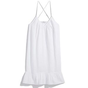 NWT Vineyard Vines Womens White Midi Cotton Cover Up Swim Poolside Dress Size M
